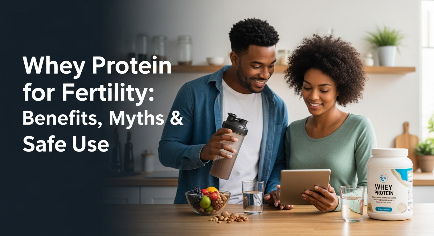 The connection between whey protein and fertility through metabolism, energy levels, and hormone production;